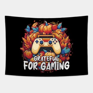 Pixel Harvest: Grateful For Gaming Thanksgiving Edition Tapestry