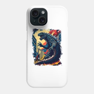 The Great Godzilla off Kanagawa Phone Case