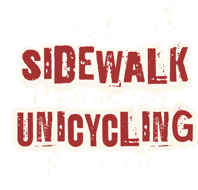 SIDEWALK UNICYCLING Kids T-Shirt by Chris Coolski