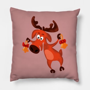 Funny animal with bells Pillow