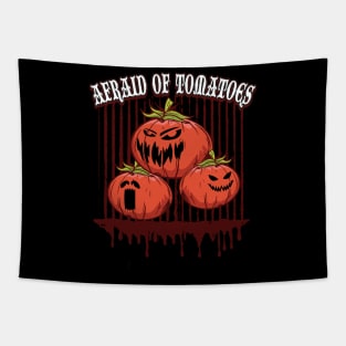 Scary Zombie Tomatos Funny Vegtable Horror Themed Apparel Tapestry