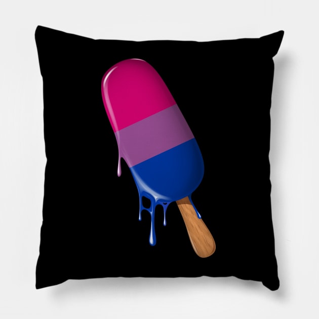 Bisexual Shirt Bisexual Flag Ice Cream LGBT Bisexual Pride Pillow by Happy Lime