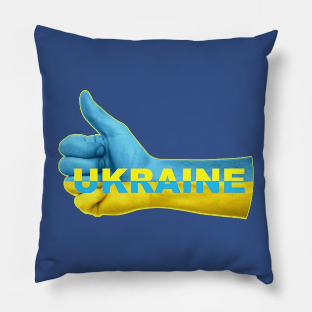 Ukraine Pillow by TJWDraws