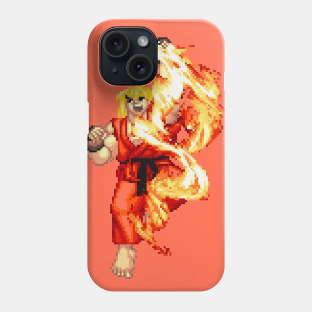 Ken Shoryuken Phone Case by Pexel Pirfect