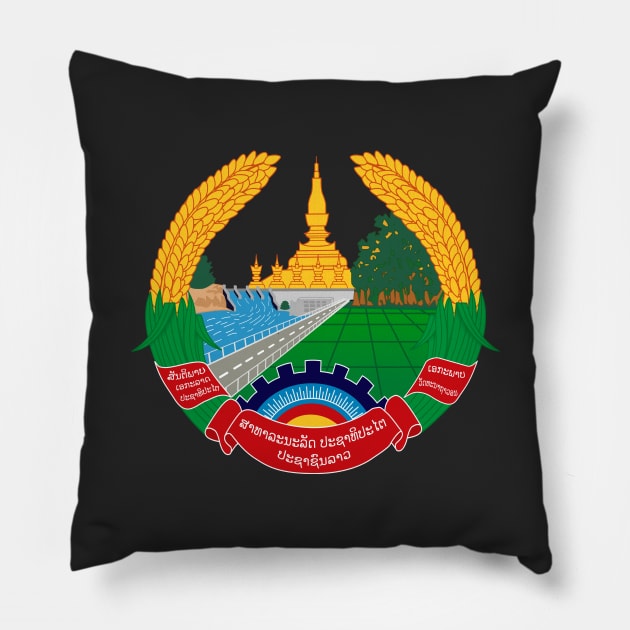 Emblem of Laos Pillow by Flags of the World