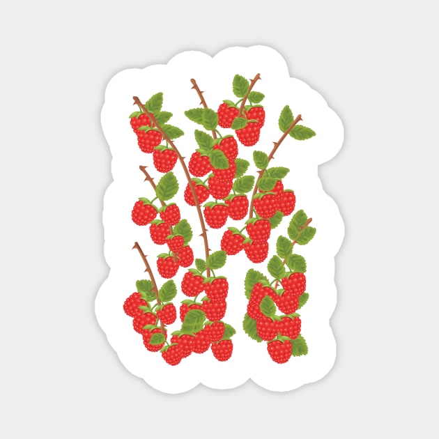 Raspberries Magnet by nickemporium1