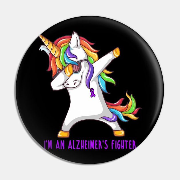 I'm An ALZ Fighter Support ALZ Gift Pin by ThePassion99