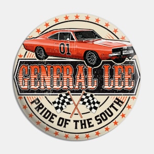 General Lee Pride of the South Lts Pin