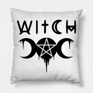 WICCA, WITCHY, WITCHCRAFT,  THE TRIPLE MOON Pillow