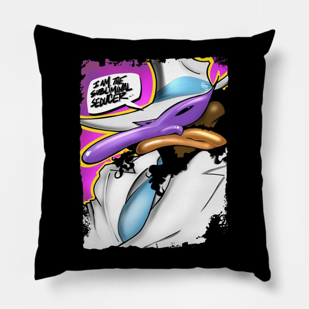 The Subliminal seducer Pillow by TyteKnitz_Tees