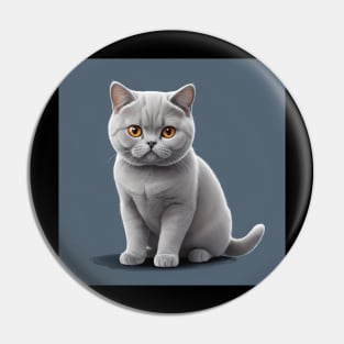 BRITISH SHORTHAIR CAT Pin
