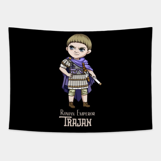 Conqueror of the Ancient World: A Regal Design Honoring Emperor Trajan Tapestry by Holymayo Tee