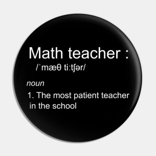 funny math teacher definition Pin