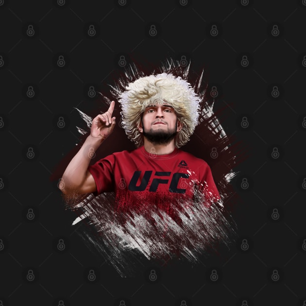 Habib Nurmagomedov. UFC Logo by Abrek Art