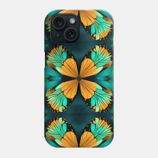 Monarch Butterfly Kaleidoscope: Nature-Inspired Symmetrical Pattern Phone Case