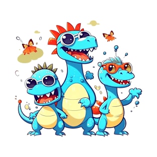 Three Cute Dinosaurs T-Shirt