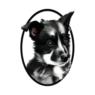 Black and white Dog T-Shirt