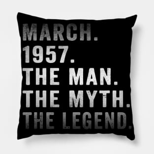 March 1957 Pillow