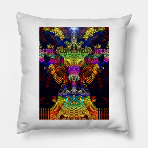 Rainbow Seahorse: I Think of You Pillow by barrowda