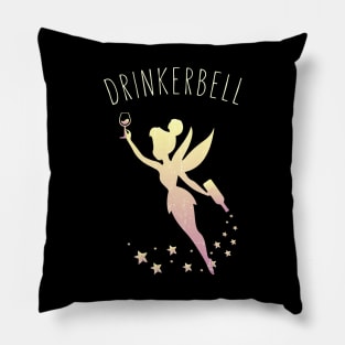 Drinkerbell Fairy Stars Cute Wine Drinking Pillow