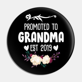 Promoted to Grandma 2019 Pin