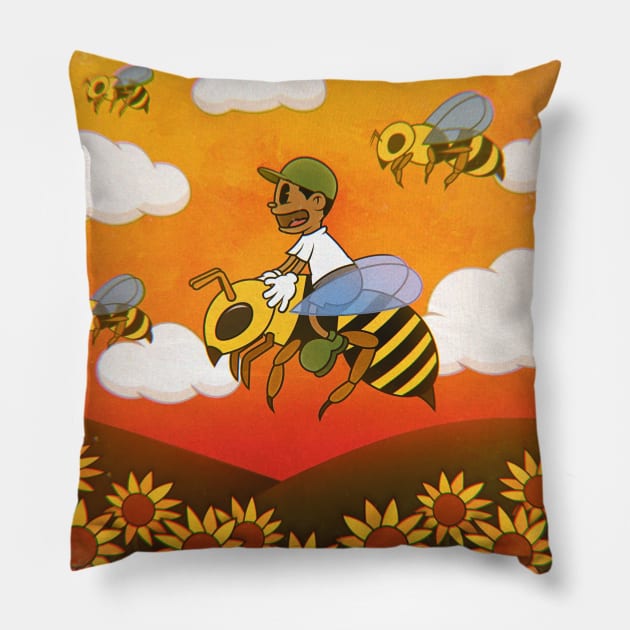 Flowerboy Pillow by Karalang