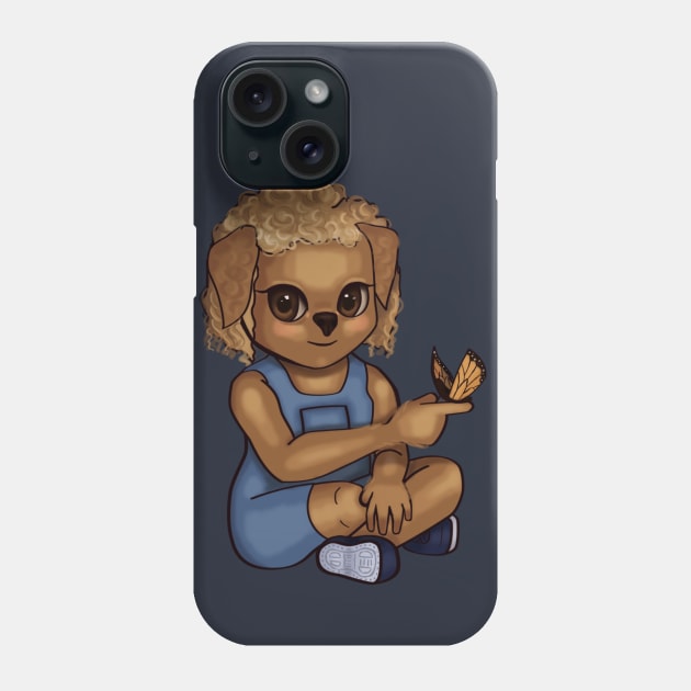 Puppies and Butterflies Phone Case by BeccaEverAfter