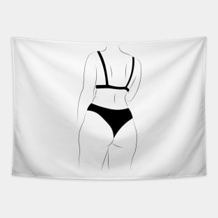 woman silhouette Tapestry