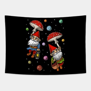 Forest Mushroom Gnomes Tapestry