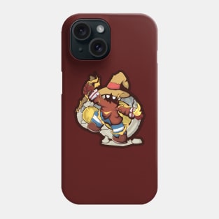 Character fire light wizard with magic wand Phone Case