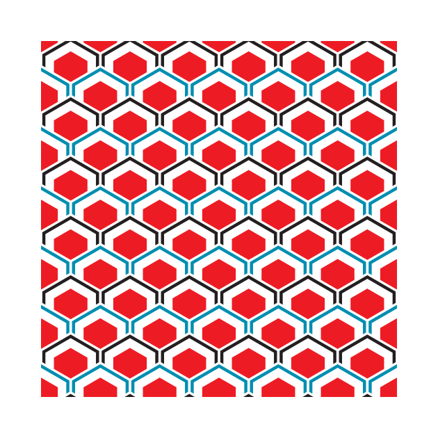 Mid Century Modern Hexagons by Makanahele