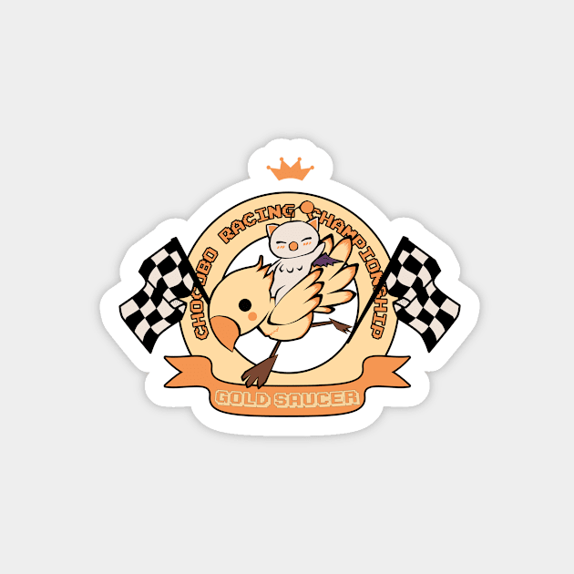 Chocobo racing Magnet by uyuni