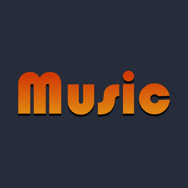 Music-Sunburst Text by BLDesign