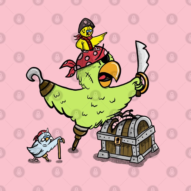 Pirate Parrots! Arr! by Hallo Molly