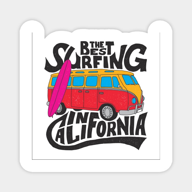 California US State Shirt California love T-Shirt Magnet by LutzDEsign