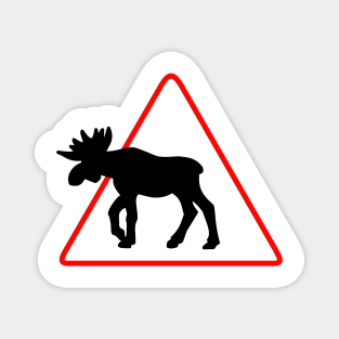 Moose crossing - scandinavia Magnet