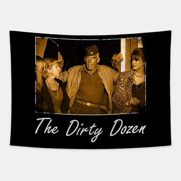 12 Men, One Mission The Dirty War Movie Tee Tapestry by Camping Addict