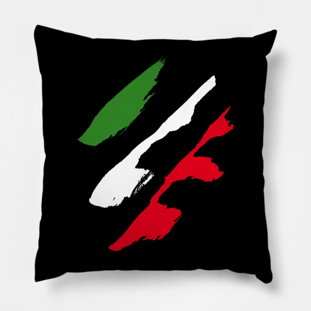 Italy Style Flag Pillow by Nikokosmos