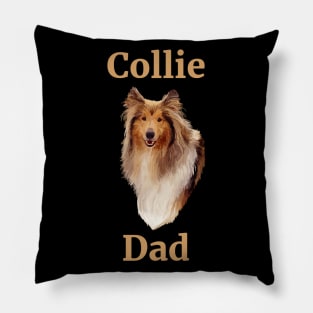 Collie Dog Dad Pillow