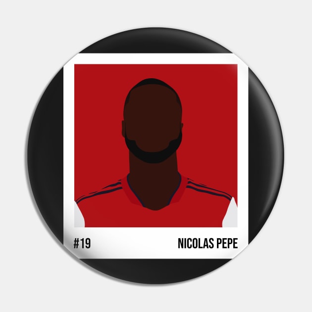 Nicolas Pepe Minimalistic Camera Film Pin by GotchaFace