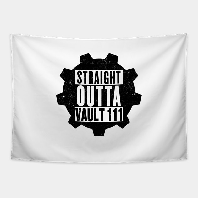 Straight Outta Vault 111 Tapestry by KingVego