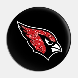 Paisley Bandana AZ Cardinals Pin