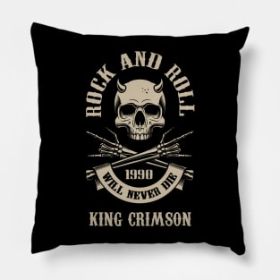 Never Die Crimson Pillow