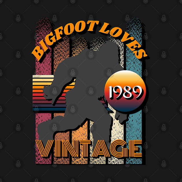 Bigfoot Loves Vintage 1989 by Scovel Design Shop