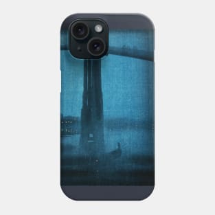 1920s Tokyo Bridge at Night Phone Case