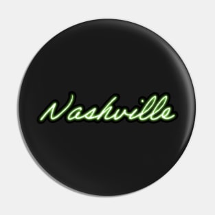 Neon Nashville - Green Pin