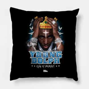 Young Dolph King of Memphis Pillow