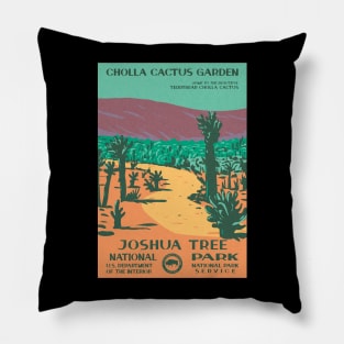 Joshua Tree National Park Cholla Cactus WPA Pillow