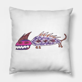 Stanley Gorbachev The Russian Purple Monster Pillow