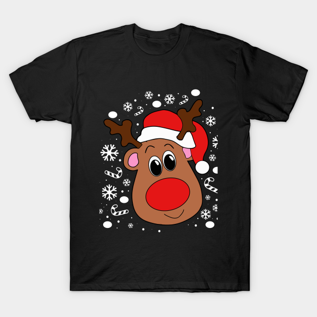 Discover Christmas Reindeer Shirt-Snow-Snowflakes - Snowflakes - T-Shirt